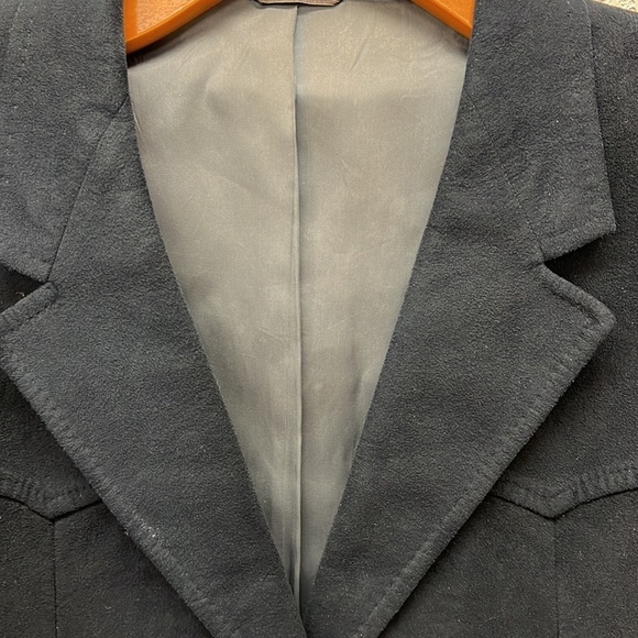 Vintage LeBaron California Navy Suede Blazer - Picture 5 of 9